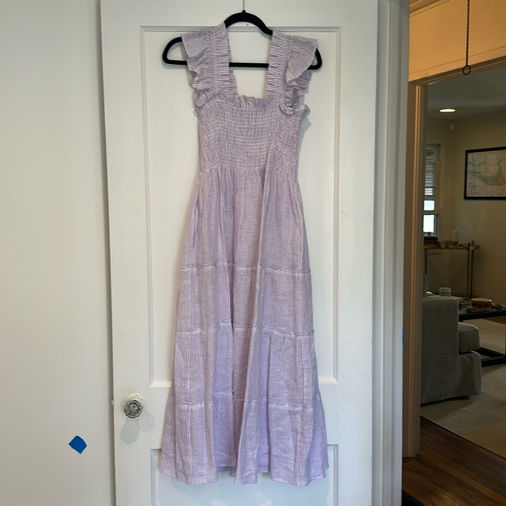 Hill House Nap Dress - Purple Seersucker
